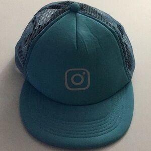 NWOT Instagram SnapBack Net Cap Turquoise